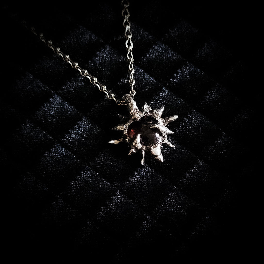 Mini Garnet Heart - Hearts Flame