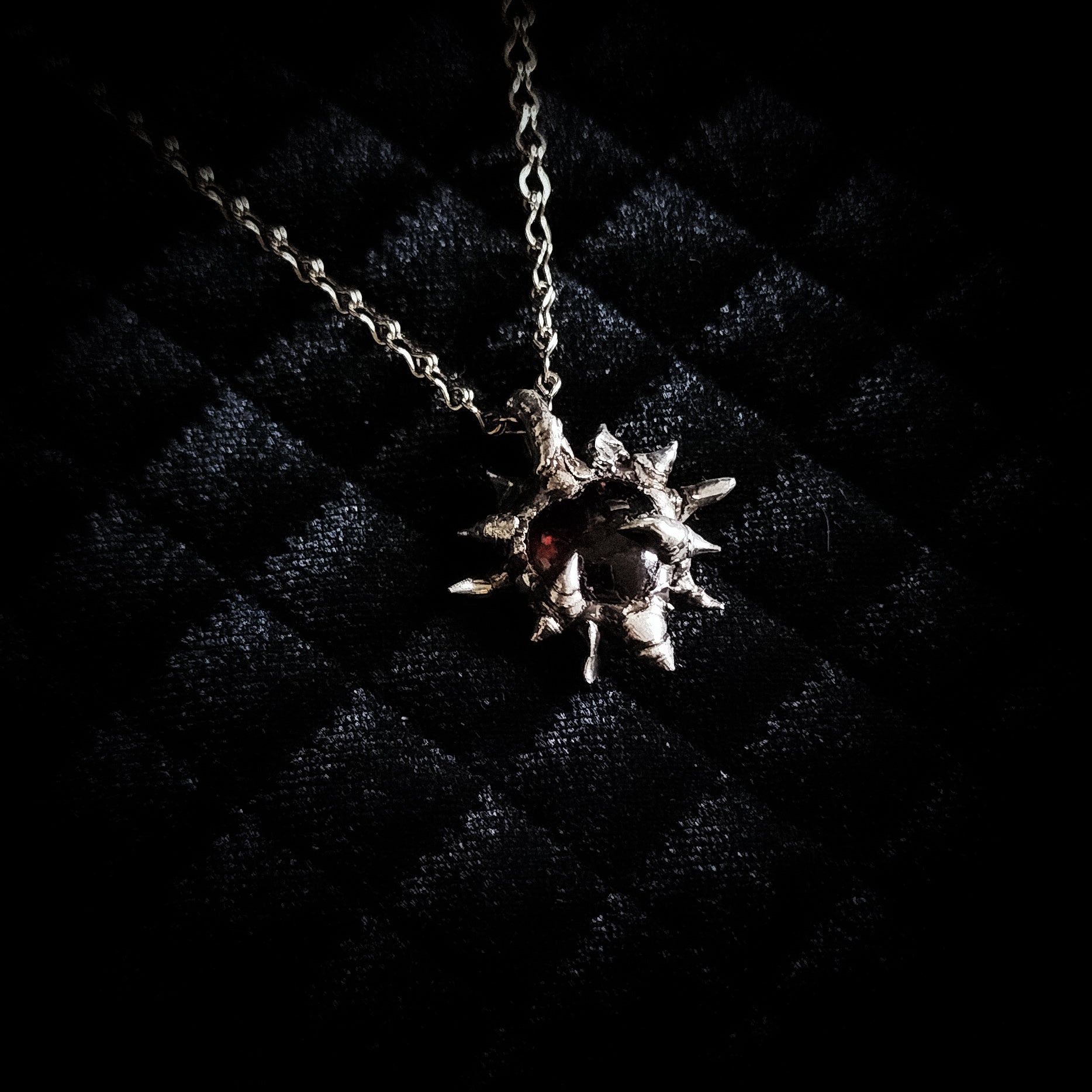 Mini Garnet Heart - Hearts Flame