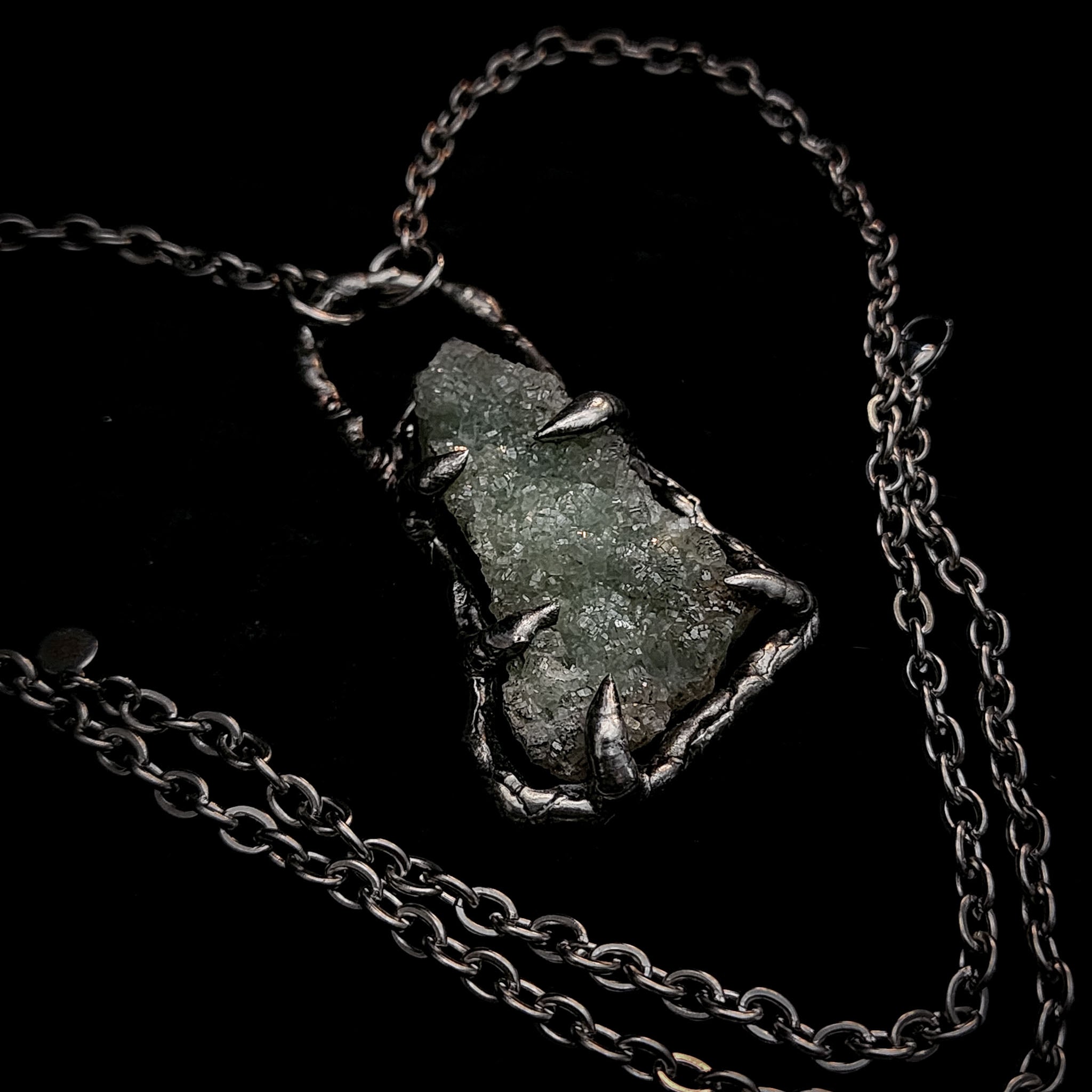Prasiolite Druzy - Talisman