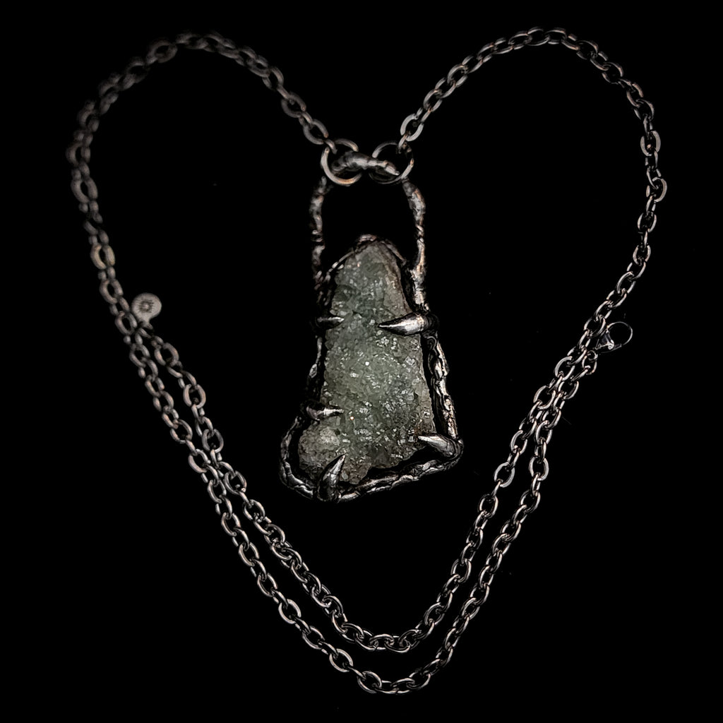 Prasiolite Druzy - Talisman