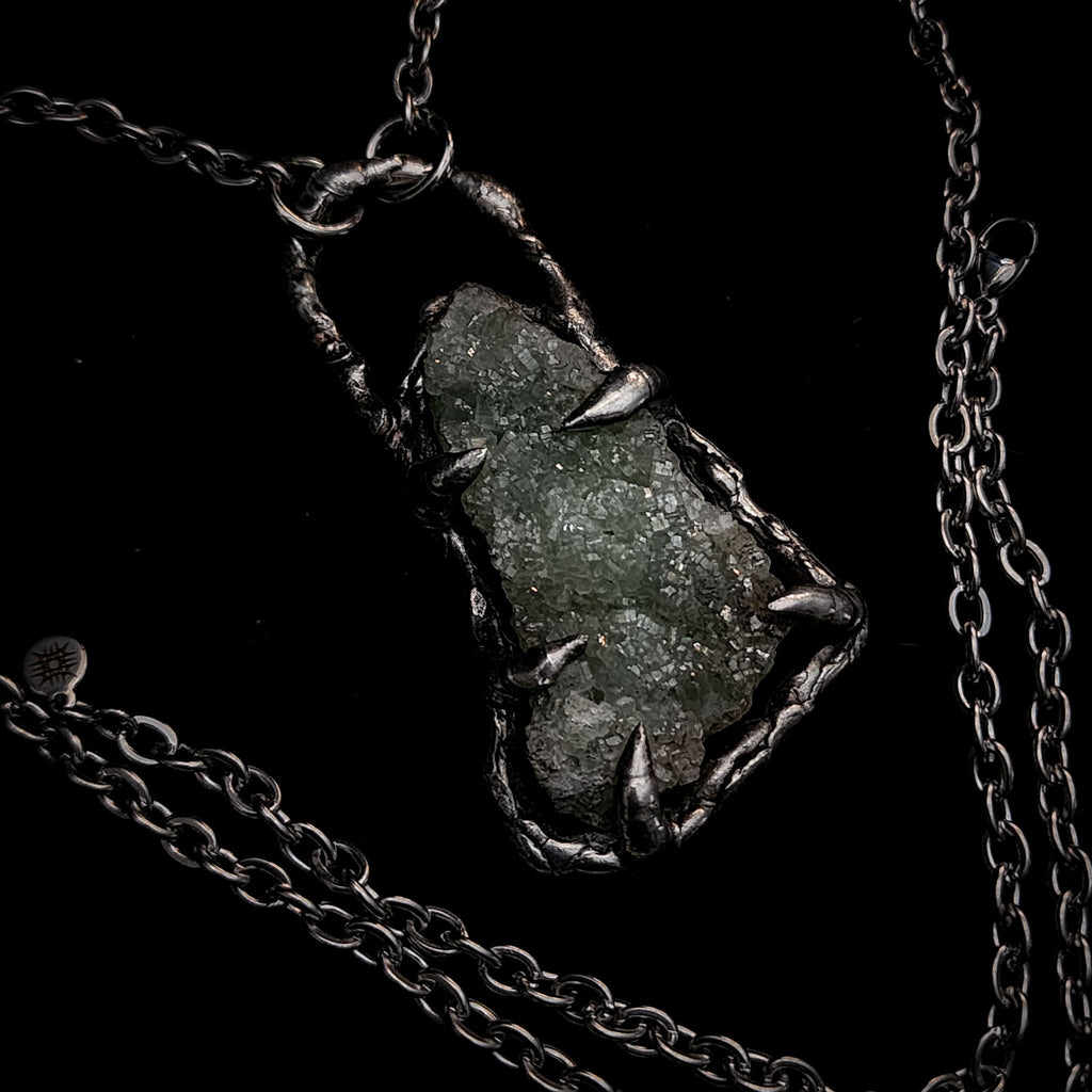 Prasiolite Druzy - Talisman
