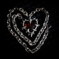 Rose Thorn Glass Heart