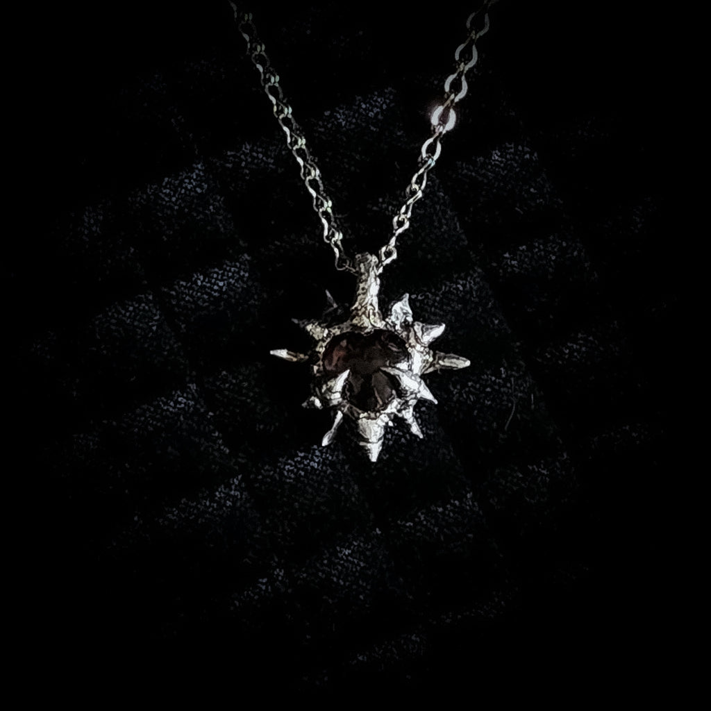 Mini Garnet Heart - Hearts Flame