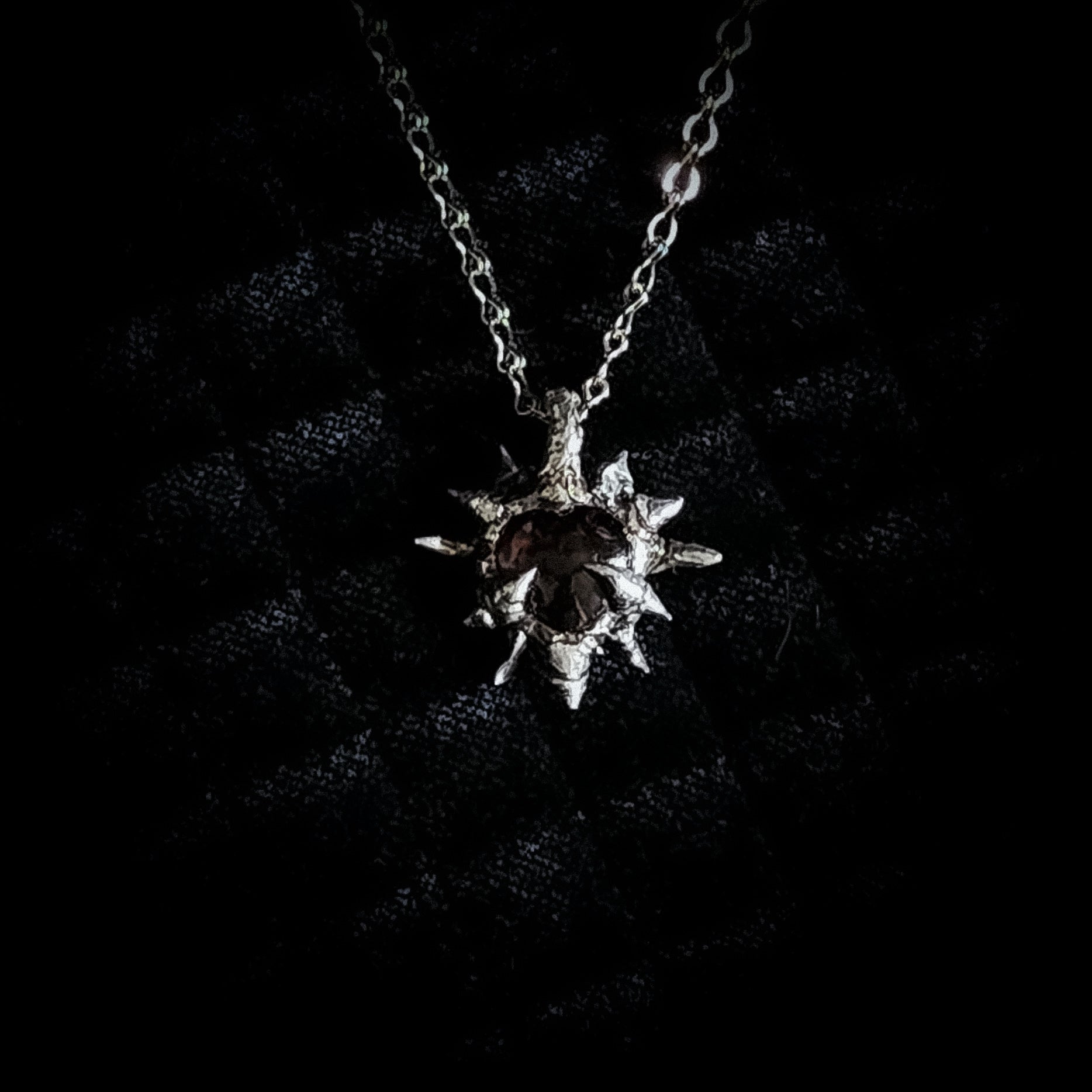 Mini Garnet Heart - Hearts Flame